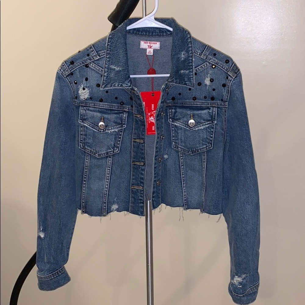 NWT True Religion denim jacket size S